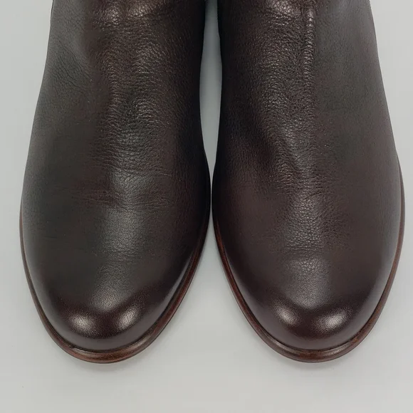 NAOT HELM BROWN LEATHER CHEETAH PRINT SUEDE SIDES ZIP BOOTIES WOMEN'S 42 L 11 - Picture 5 of 11